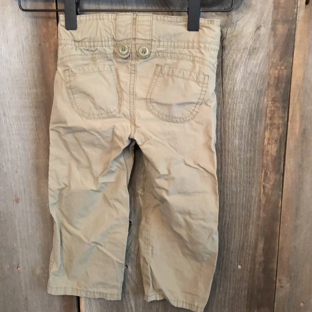 Old Navy Light Olive Green 4 Picket Convertible Pants Size 2T